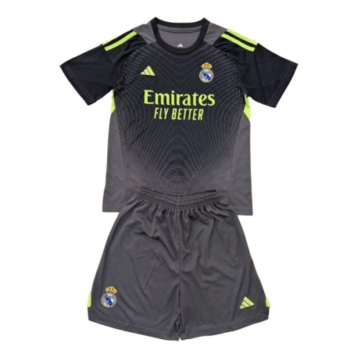Ensemble Maillot Gardien Real Madrid 2025-26 Noire Enfant Ensemble Maillot Gardien Real Madrid 2025-26 Noire Enfant